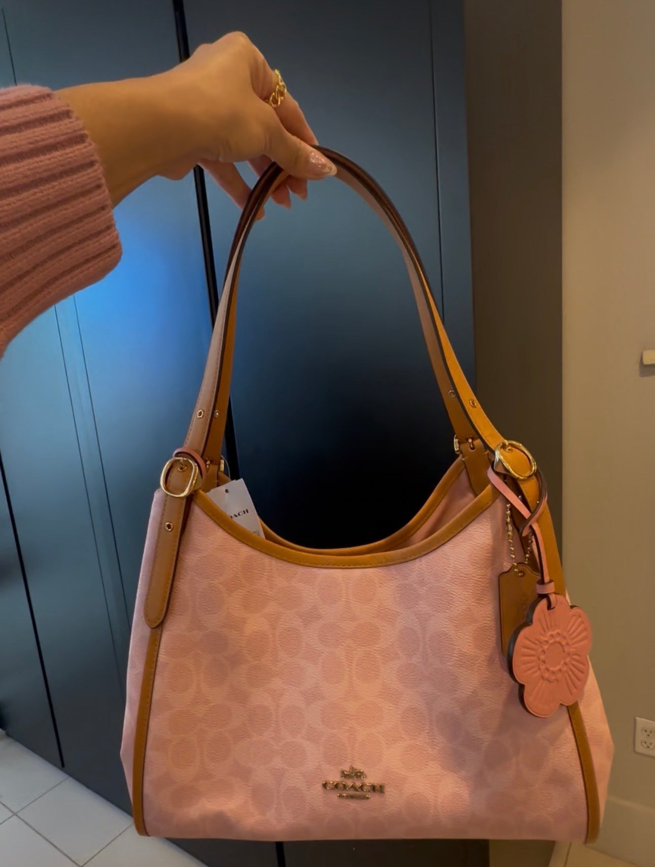 C.Erin Powder Pink Shoulder Bag