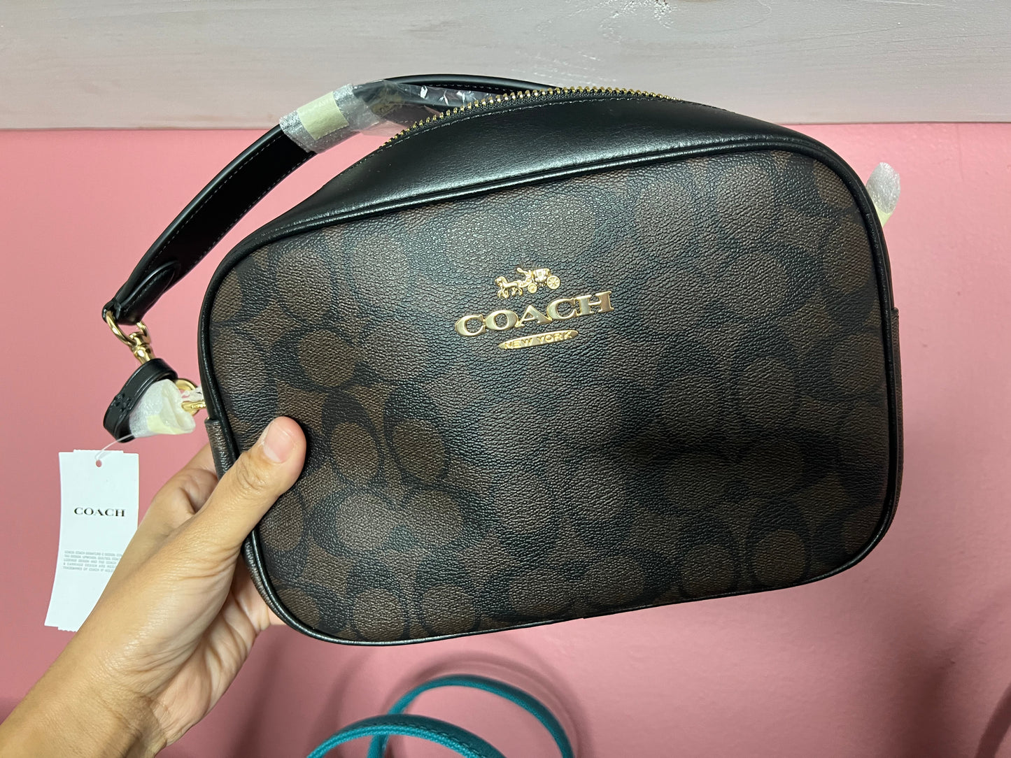 Coach Jamie crossbody signature chocolate