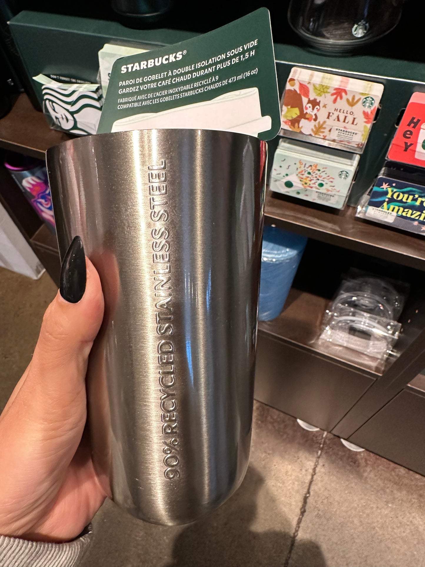 Starbucks stainless steel sleeve fits 16oz hot cups