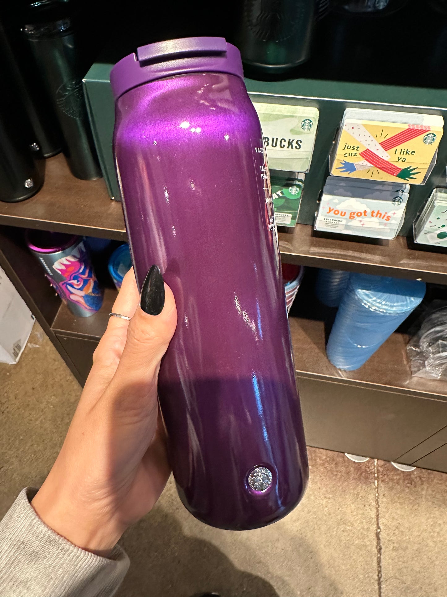 Starbucks Dark Purple 20oz water bottle