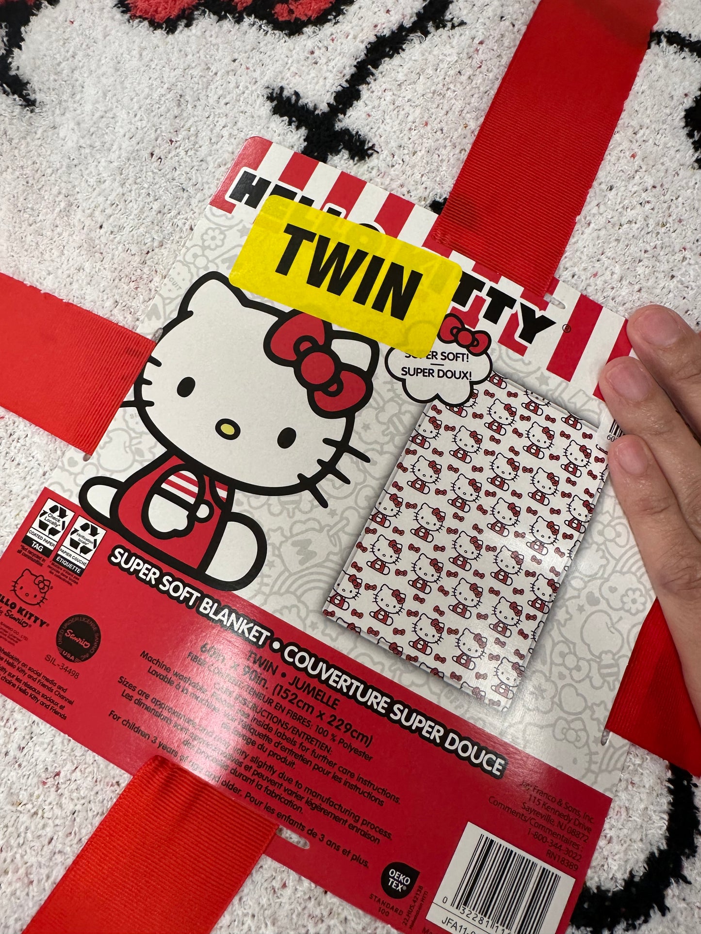 Viral Super Soft Hello Kitty Blanket - Twin Size