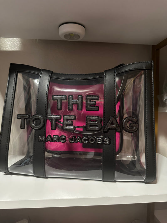 MJ Clear Black Medium tote bag